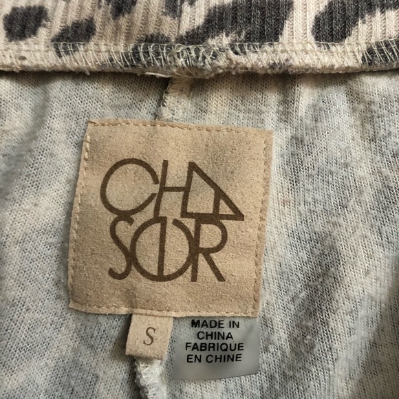 Chaser gray leopard jogger cozy soft sweat pants - Picture 7 of 8